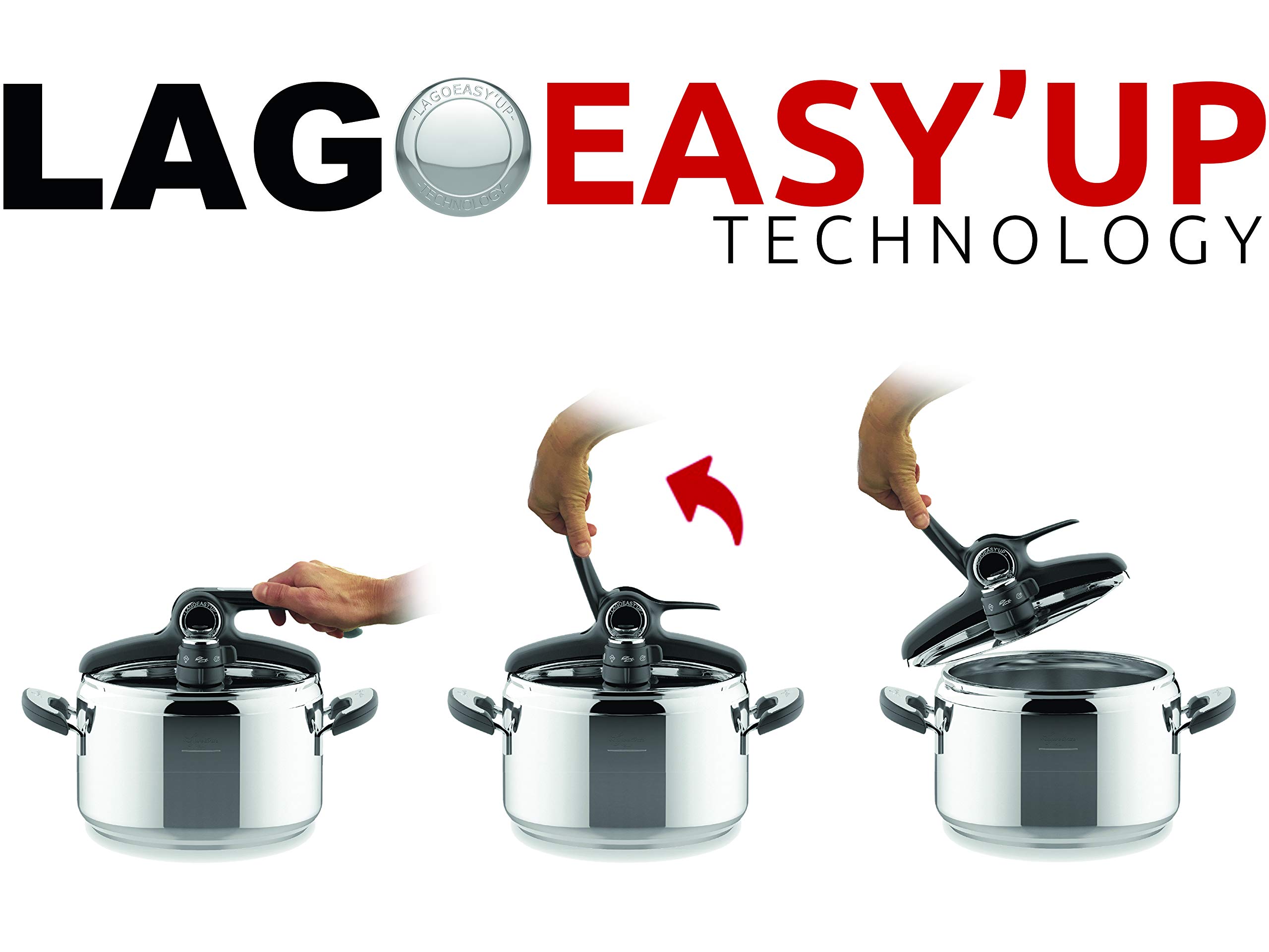Amazon.com: Lagostina Mia Pressure Cooker Lagoeasy'UP 7 L N/A